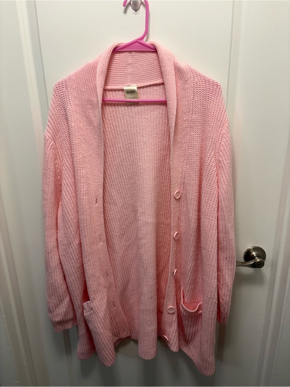 Blair Pink Button-Front Open Cardigan. NWOT.